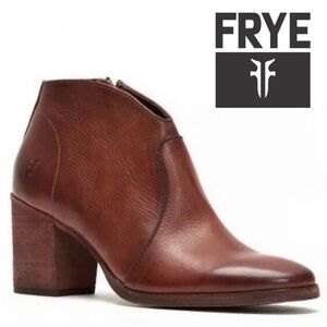 Frye Nora Zip Short Bootie in Red Clay - Size 9.5